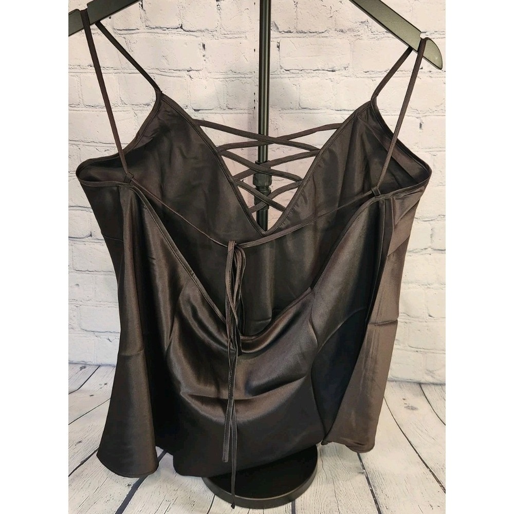 2 Piece Fredericks of Hollywood, Satin Lattice PJ Set, Cami And Bottoms‎ 3X NEW - Picture 4 of 10